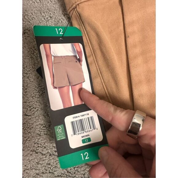 NWT Banana Republic Chino Shorts Tan 12 - Picture 3 of 5